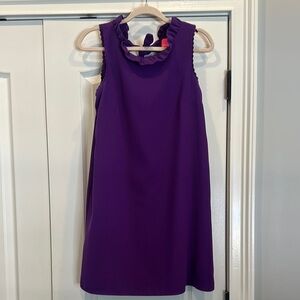 Lilly Pulitzer Purple Sleeveless Ruffle Dress